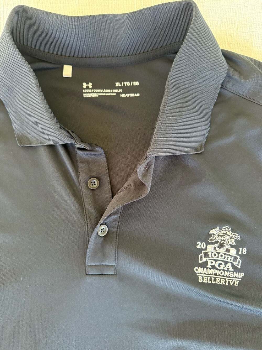 Under Armour 2018 100th PGA Championship Bellerive Golf Polo Shirt XL